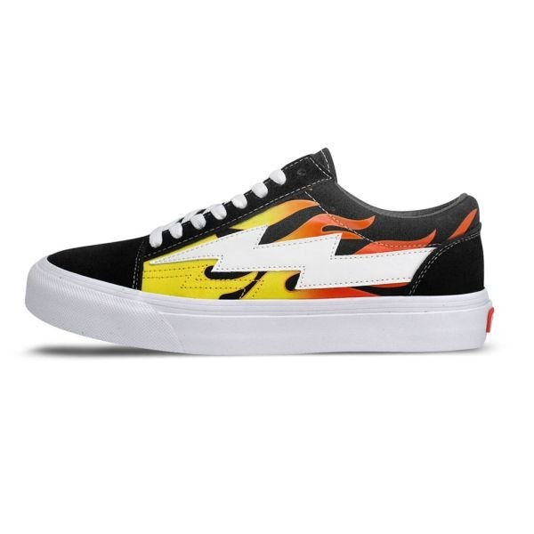 【REVENGE X STORM】CLASSIC PLUS低筒滑板鞋｜火焰閃電．經典街頭｜彩色火焰
