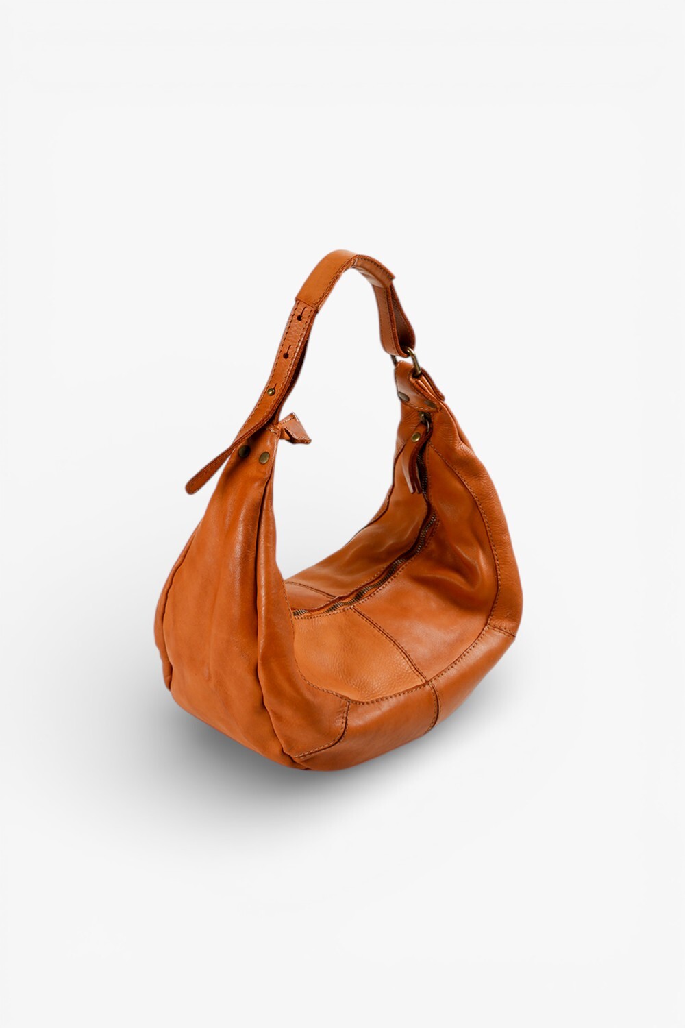 Noa 肩背牛角包 棕色