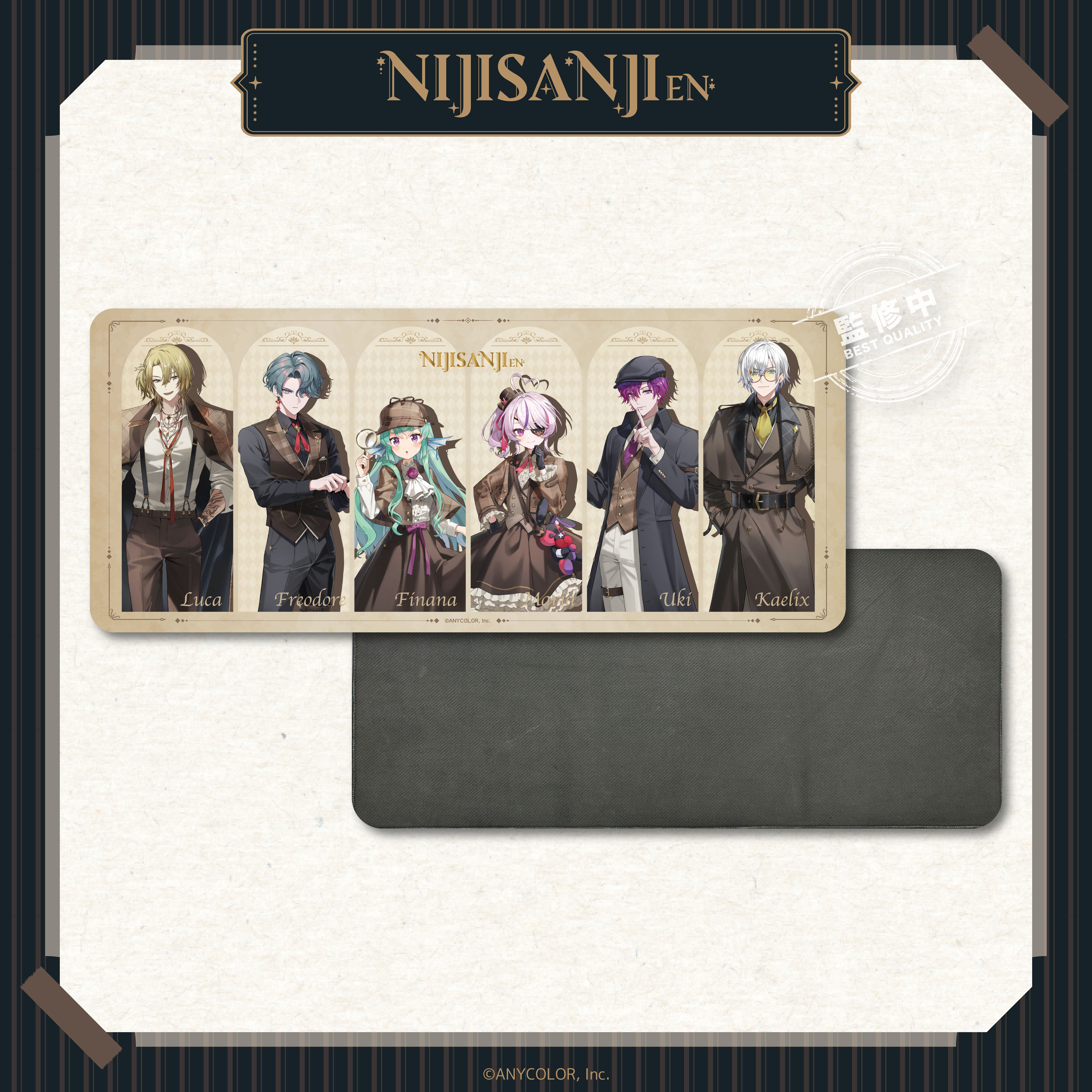 【預購】NIJISANJI EN-偵探謎影系列-立繪滑鼠墊-全體款