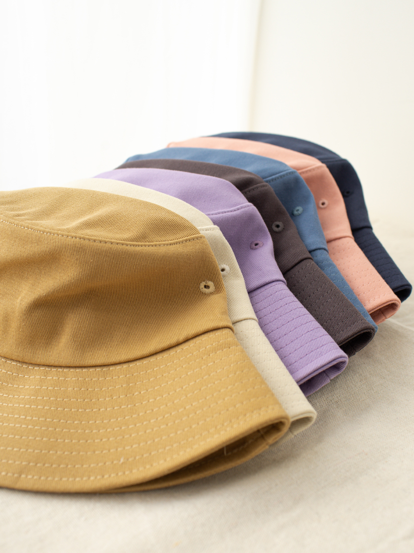 經典素色斜紋漁夫帽