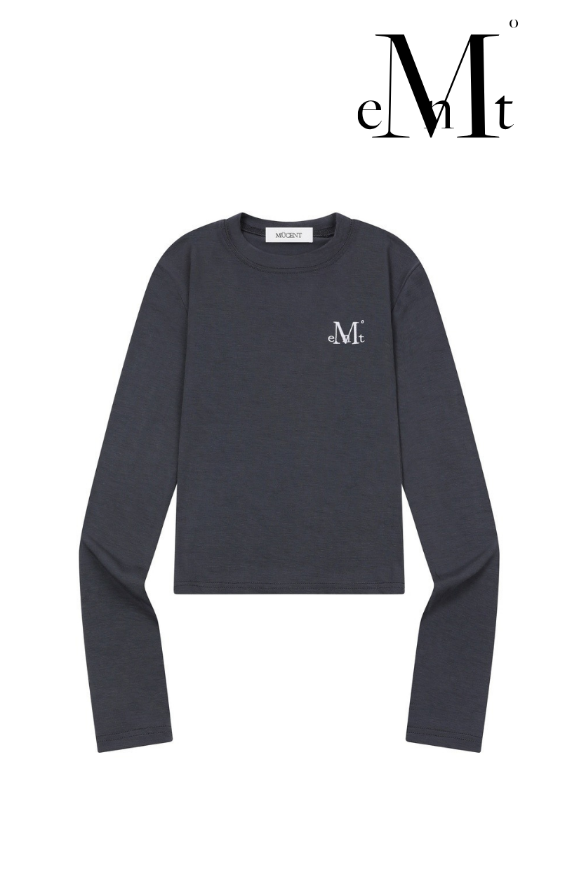 【 4/19收單 】MUCENT RANO 經典刺繡 LOGO 合身薄長袖 韓國