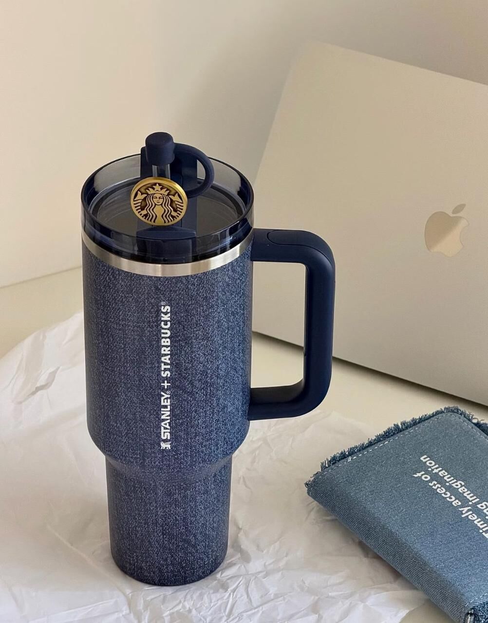 260327 Stanley x Starbucks中國限定2026丹寧系列不銹鋼吸管杯1183ml
