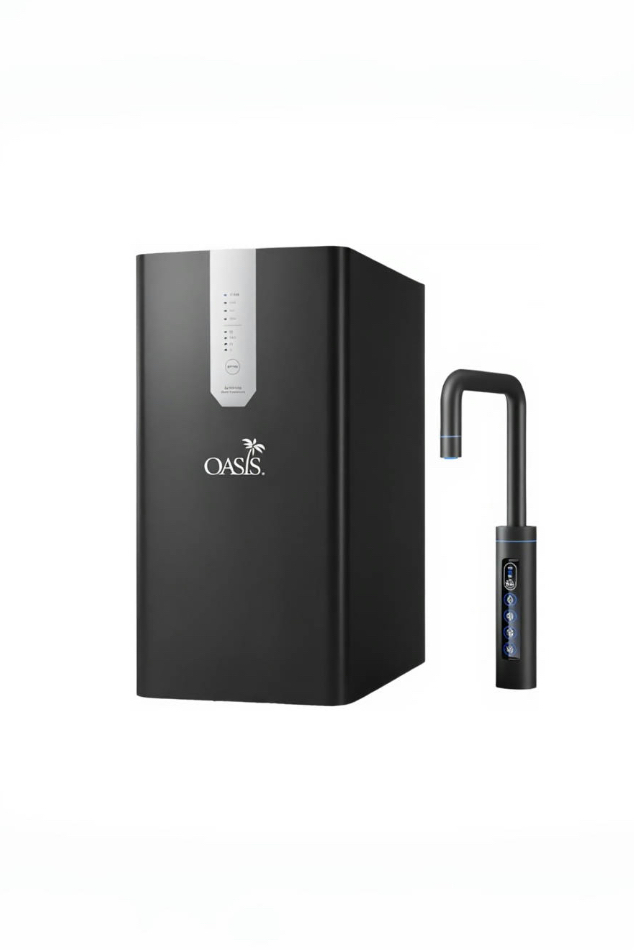 限量回饋15%【美國OASIS】【會打氣的飲水機】極奢氣泡三溫UVC飲水機｜冰/常溫/熱/氣泡水｜LUXES-FIZZ-401