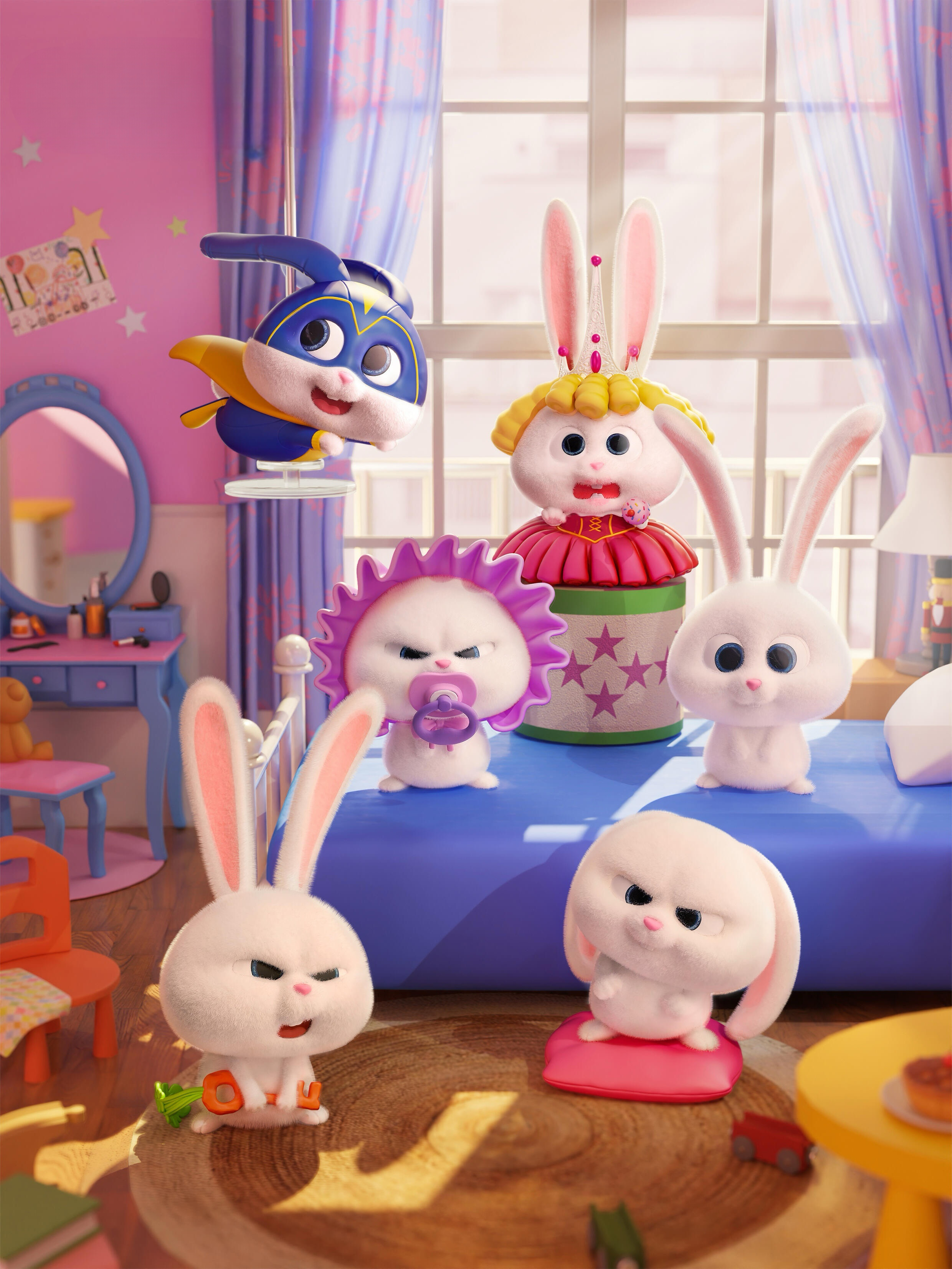 環球連線 正版授權 寵物當家 小白的生活系列 植絨公仔 雪球 兔老大 公仔 盲盒  6+1款(任買兩件7-11免運)/預購