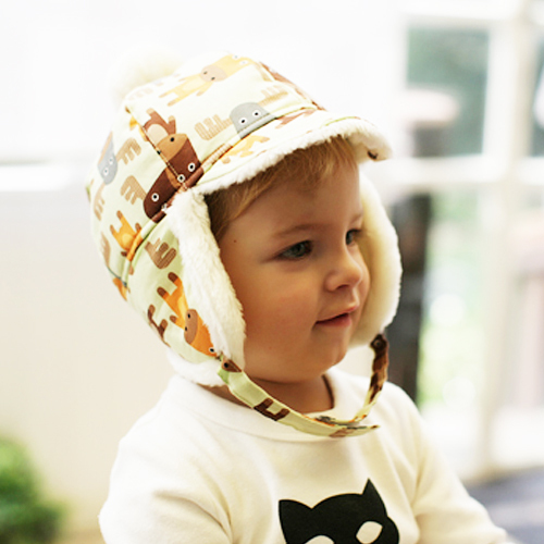 Kinderspel 韓國 保暖雪帽(L-2歲以上用)｜乖乖綠麋鹿