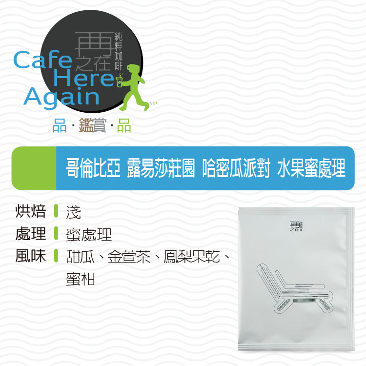 哥倫比亞 露易莎莊園 哈密瓜派對 水果蜜處理 濾掛咖啡