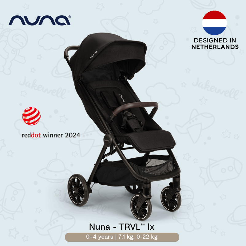 Nuna - TRVL™ lx 輕量自動收摺嬰兒推車 (初生至4歲)