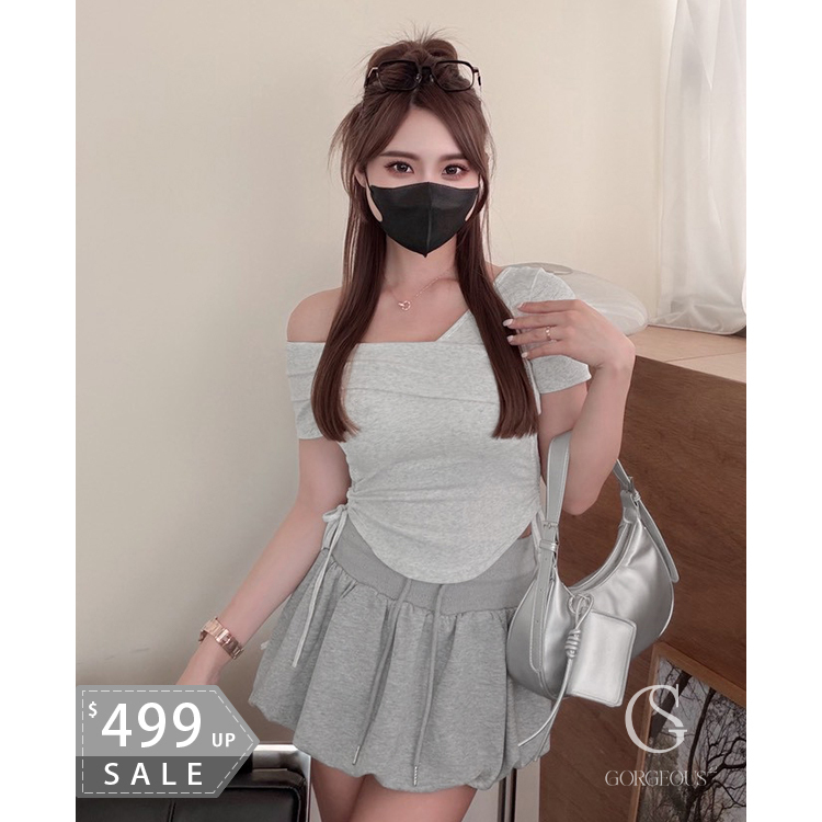 G2003 「By chill斜肩BRA TEE」