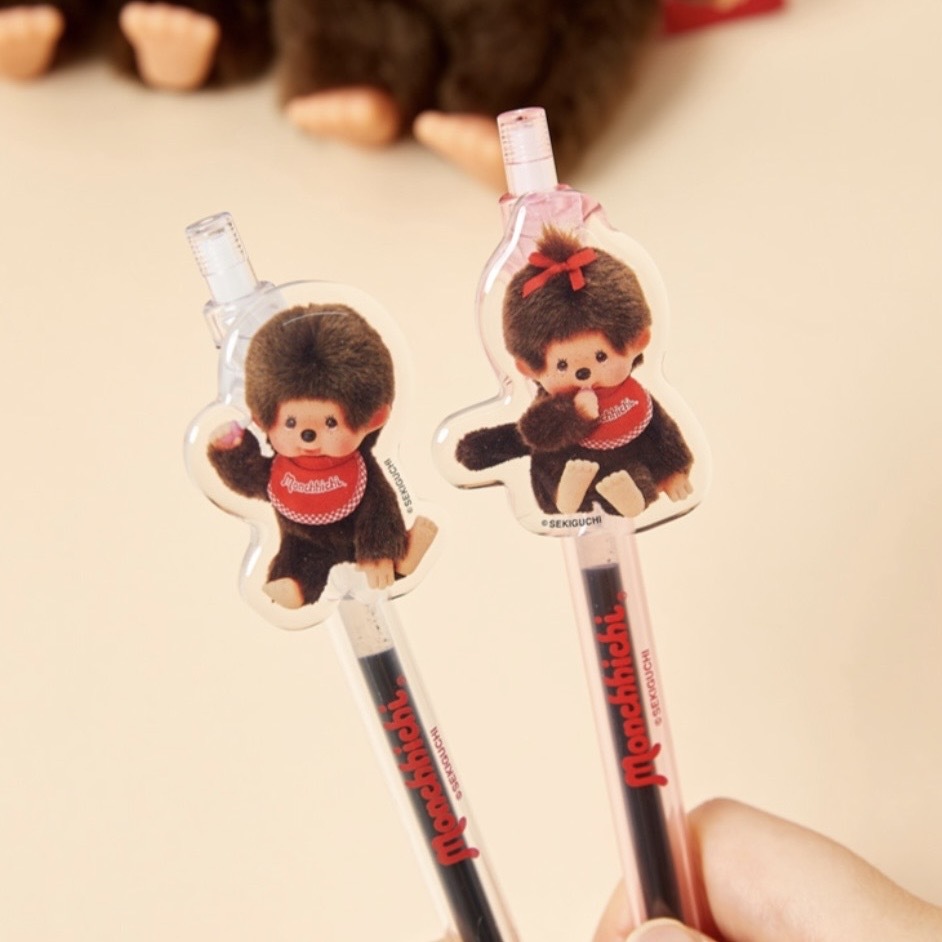 MONCHHICHI 蒙奇奇 原子筆 壓克力造型 透明 兩款 韓國代購