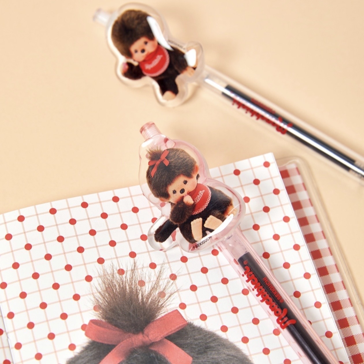 MONCHHICHI 蒙奇奇 原子筆 壓克力造型 透明 兩款 韓國代購