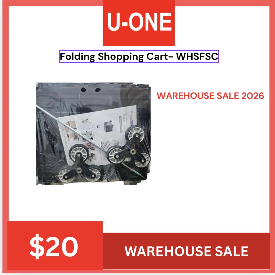 WAREHOUSE SALE Folding Shopping Cart- WHSFSC