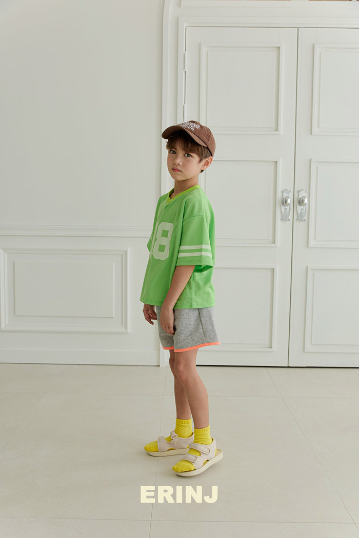 正韓夏Erin_J 兩色螢光拼接運動褲