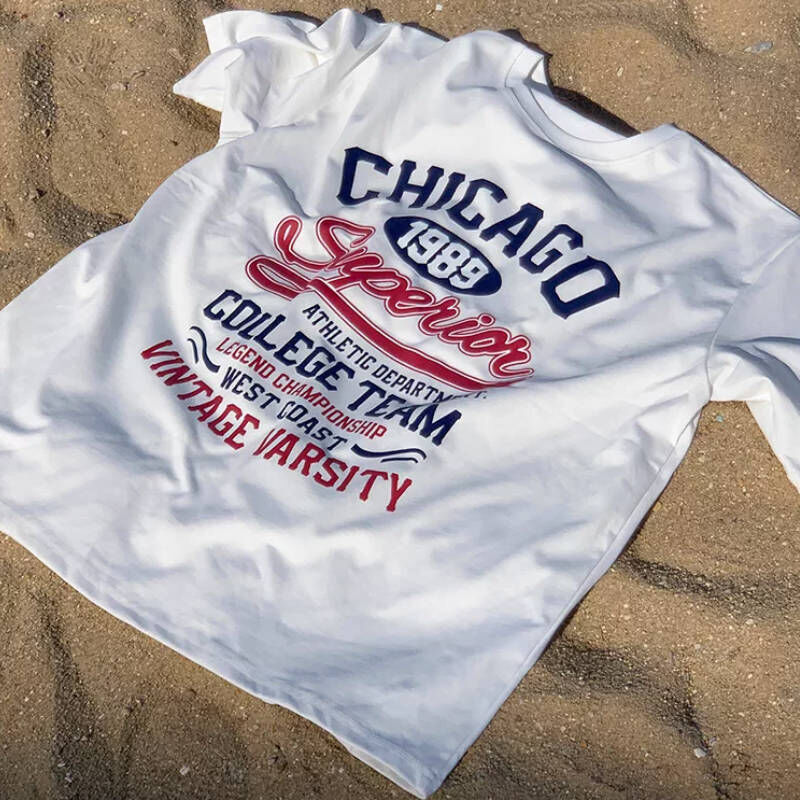 春季學生感，韓系字母印花短袖T-Shirt