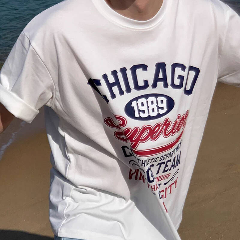 春季學生感，韓系字母印花短袖T-Shirt