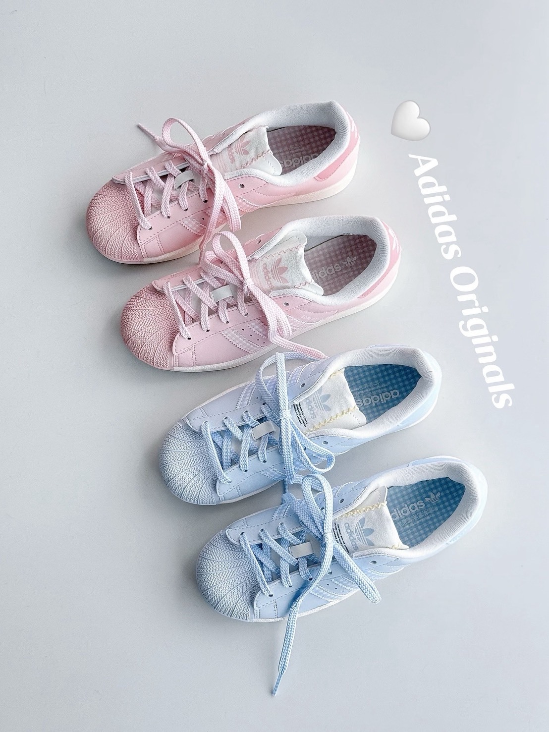 ADIDAS SUPERSTAR 2 韓系 軟萌 格紋 貝殼頭