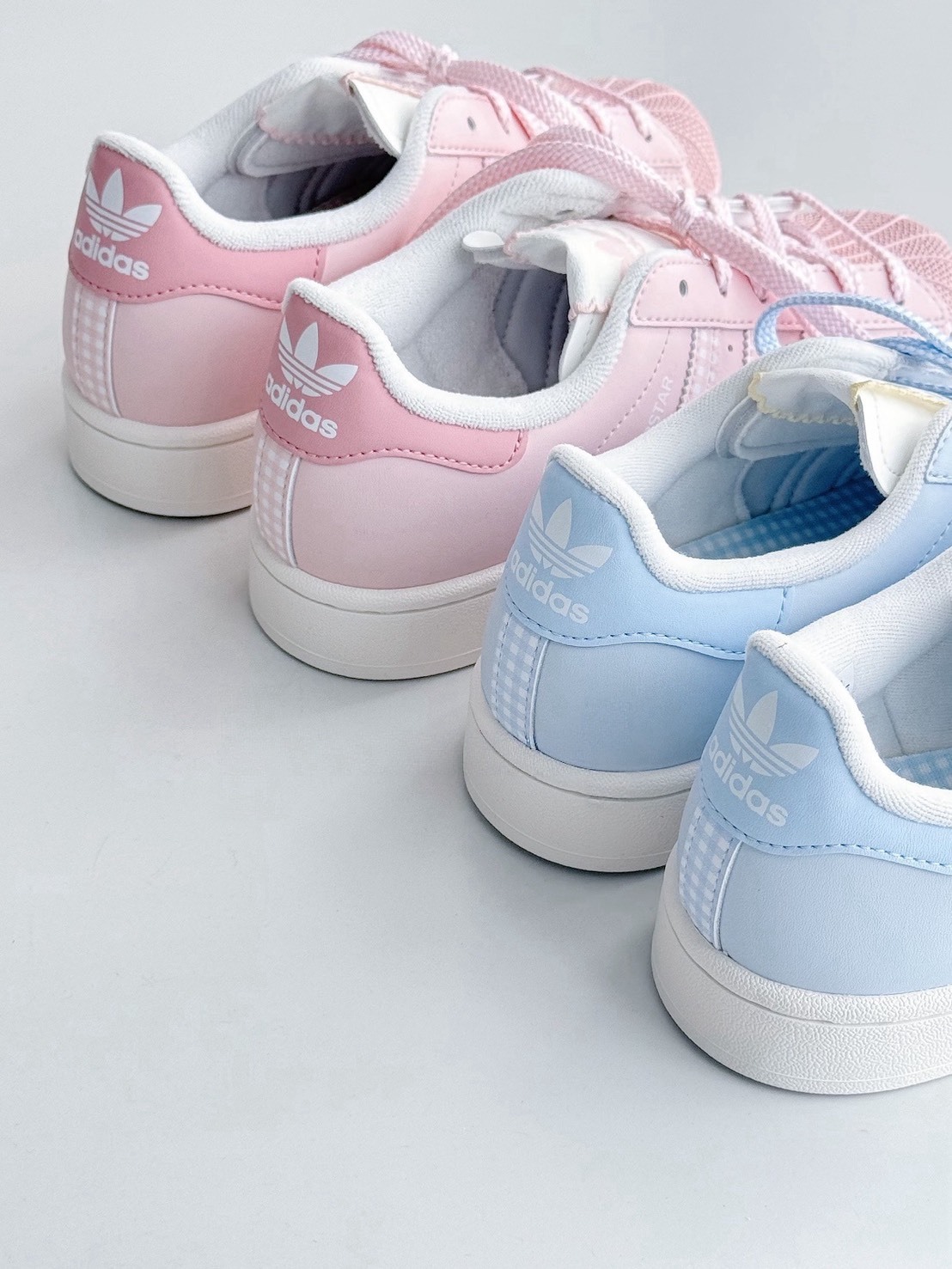 ADIDAS SUPERSTAR 2 韓系 軟萌 格紋 貝殼頭