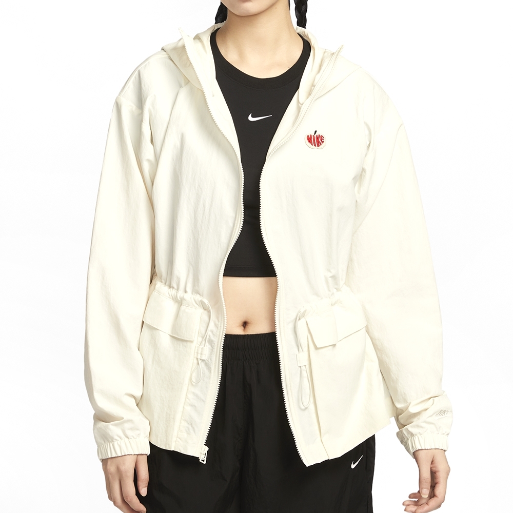 NIKE 外套 AS W NSW TREND WVN JKT GCEL 米白色 收腰 連帽外套 女 HV8727-133