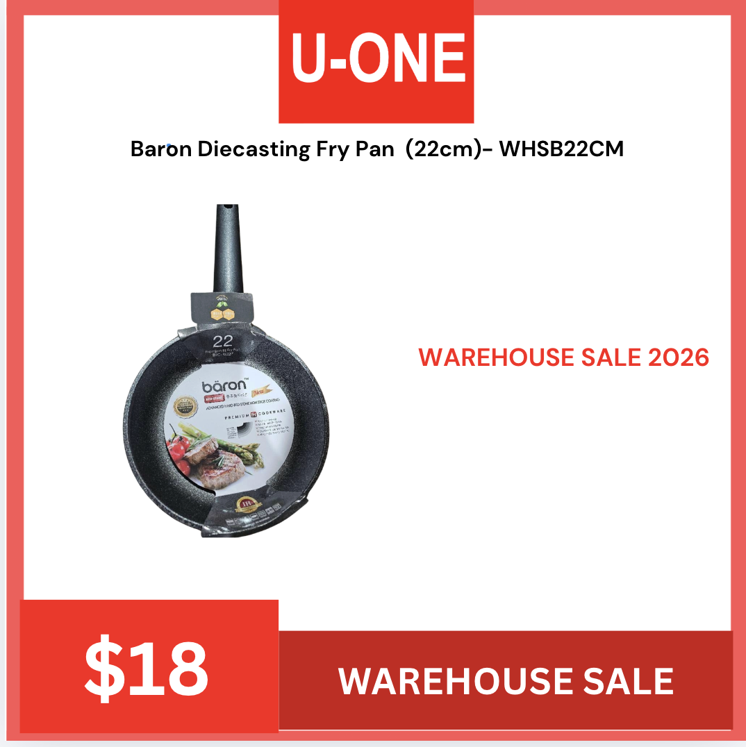 WAREHOUSE SALE Baron Diecasting Fry Pan  (22cm)- WHSB22CM