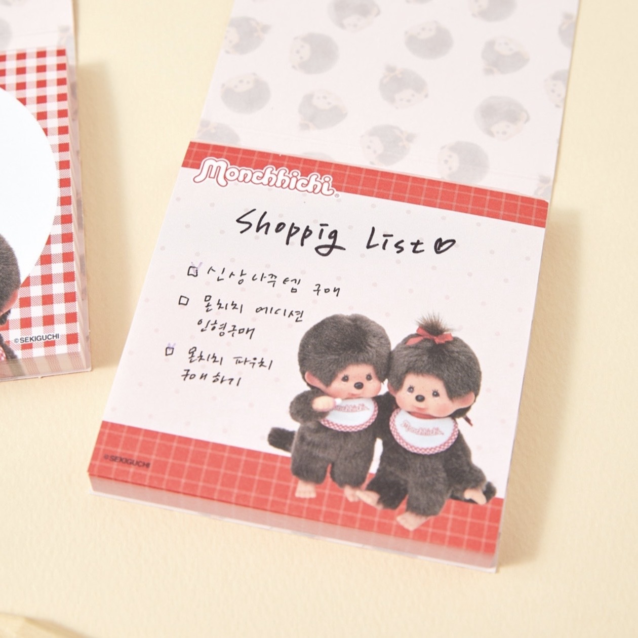 MONCHHICHI 蒙奇奇 方型 便條紙 紀錄 LIST 筆記