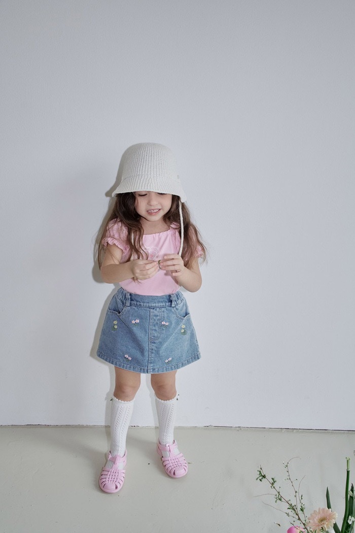 花花牛仔淑女短裙