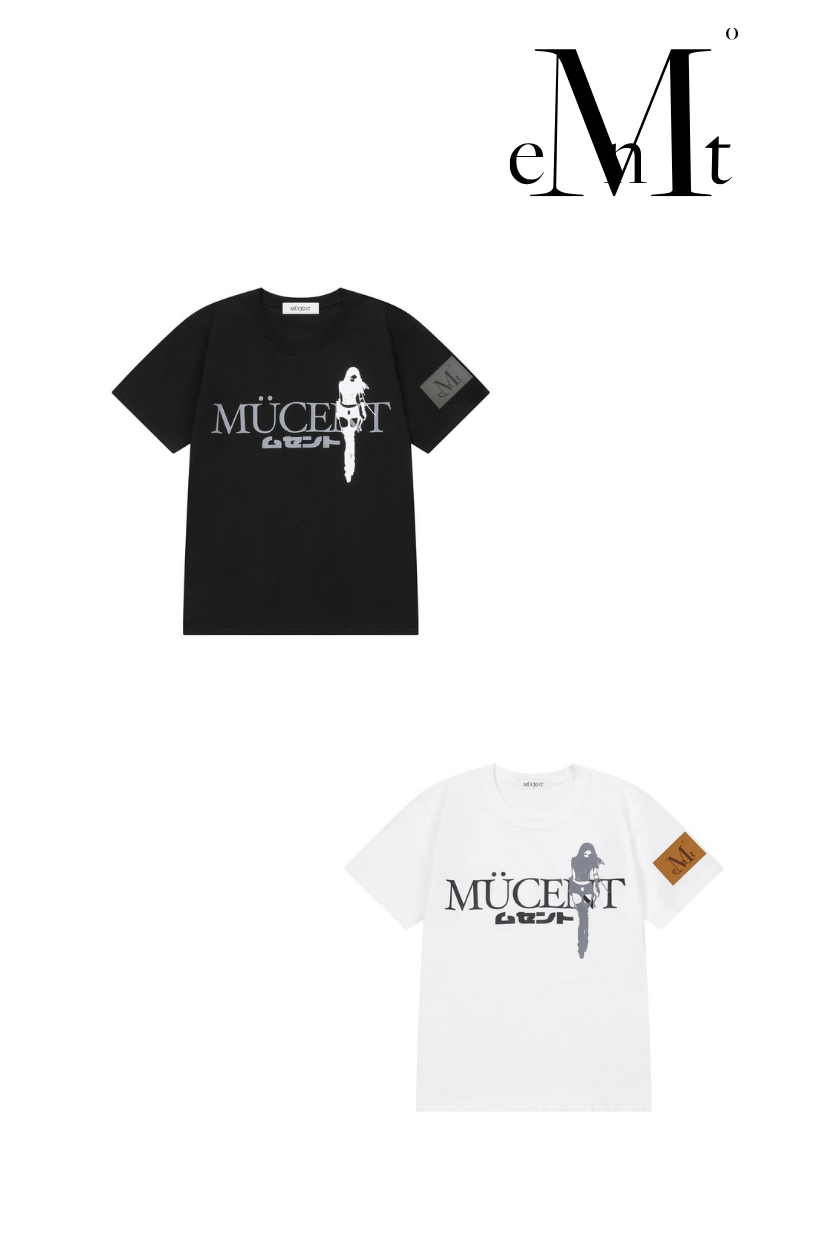 【 4/19收單 】MUCENT KIANO 日系印花皮革標章設計短T 韓國