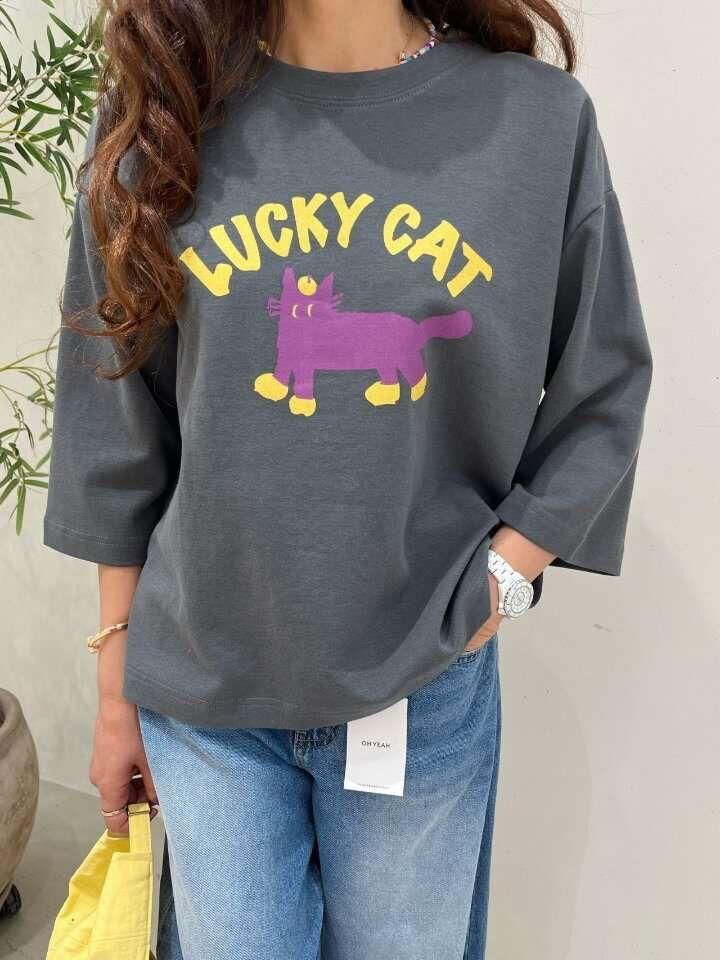 韓國貓圖案top~153H