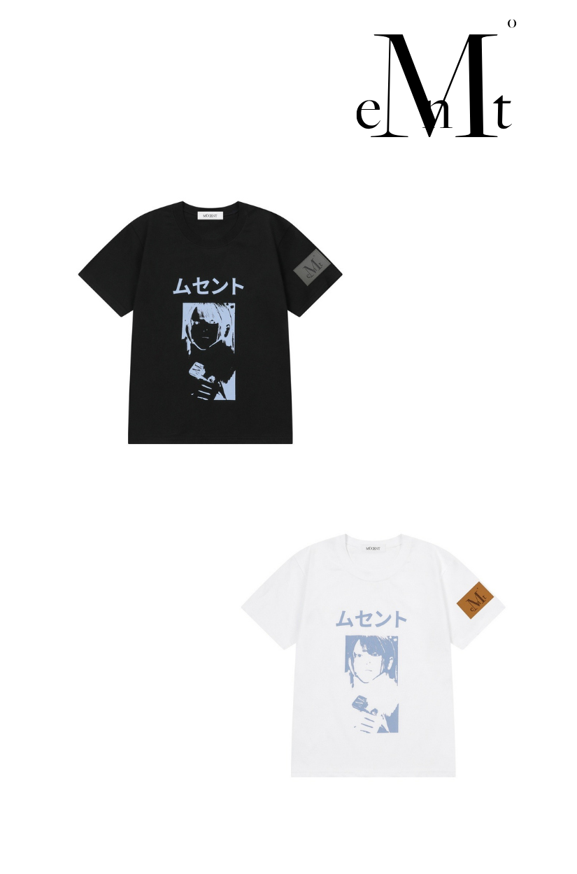 【 4/19收單 】MUCENT YURAKI 日系印花皮革標短袖 T 恤 韓國