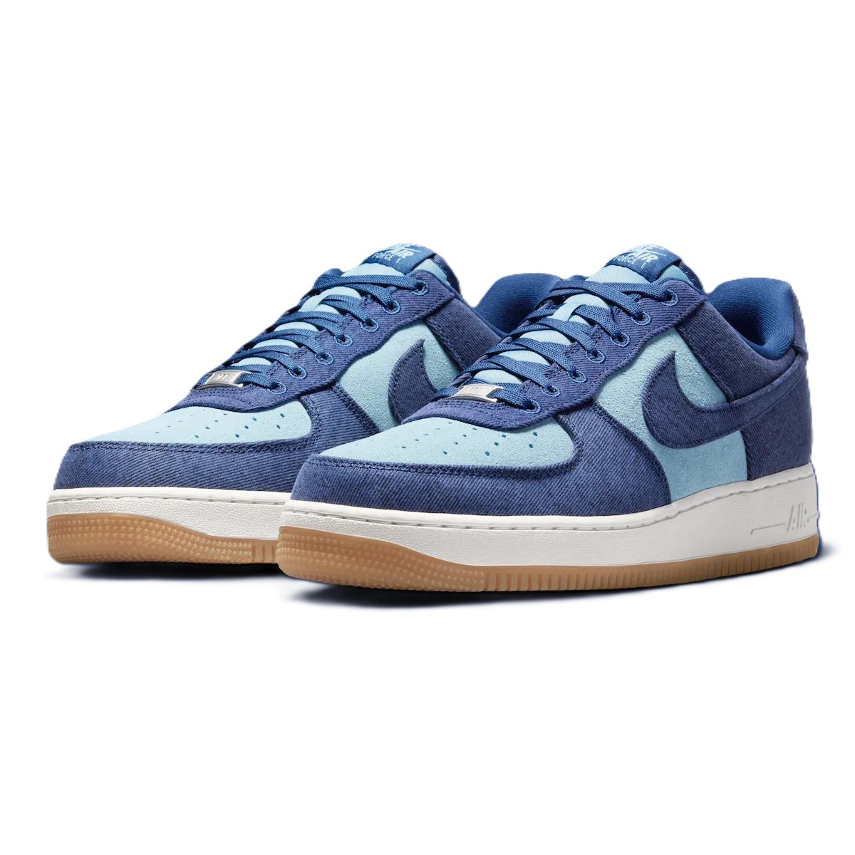 男鞋 NIKE AIR FORCE 1 '07 LV8 牛仔藍 牛仔布 帆布 緩震 透氣 經典 休閒鞋【IR0951-400】AF1