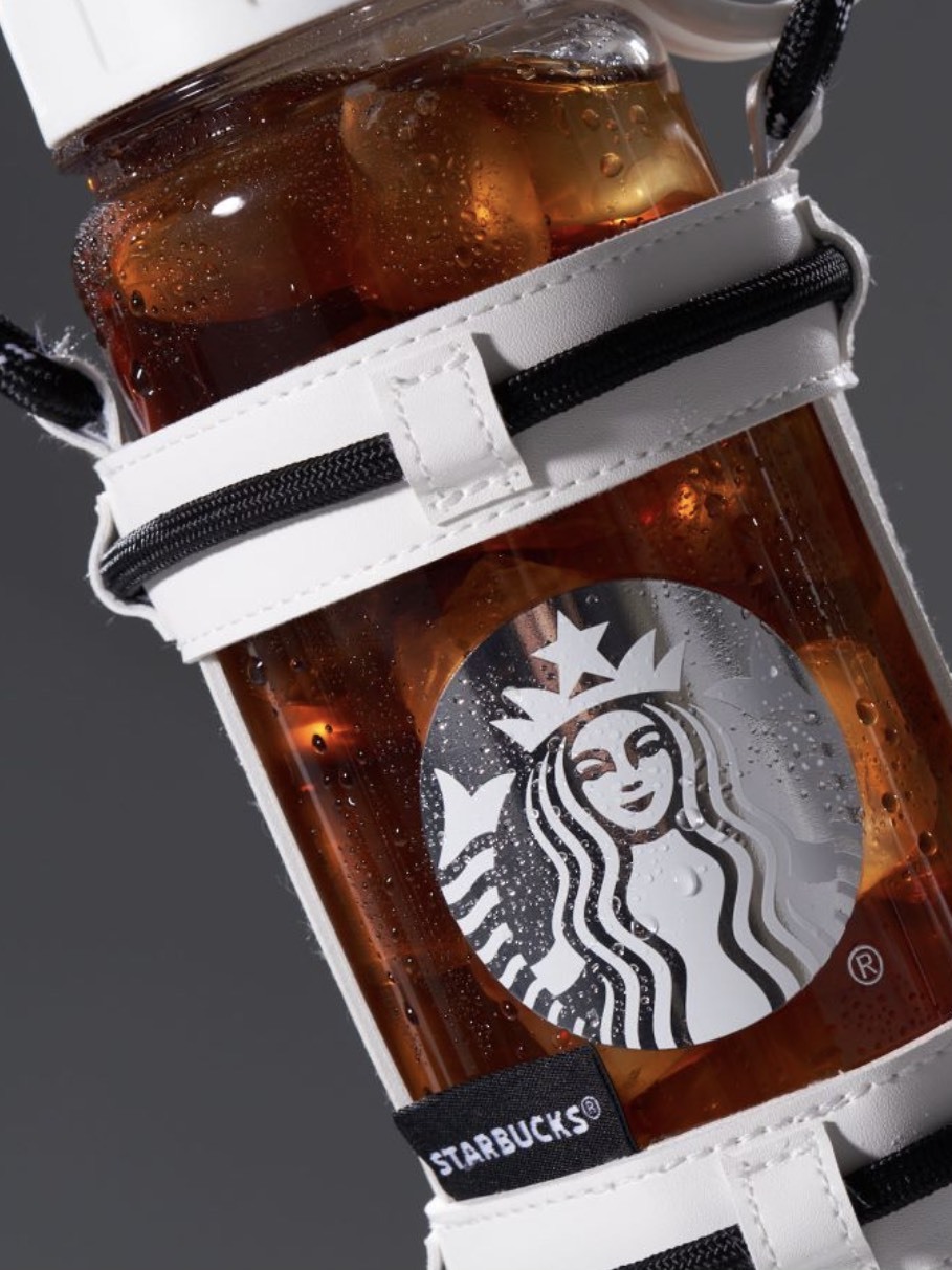 代購-Starbucks星巴克 透明款 大容量水壺 吸管杯 760ml（贈背帶）