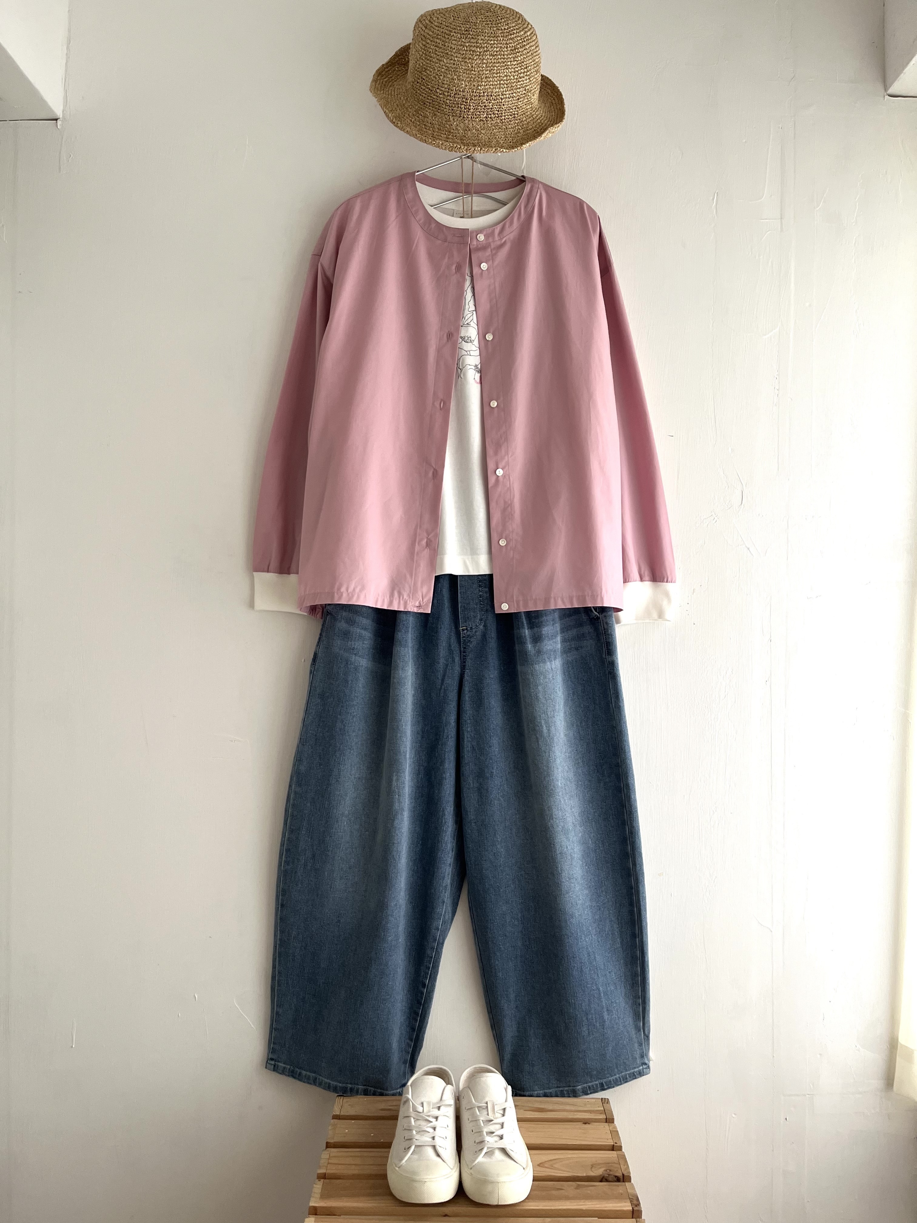 日本製DIARIES粉紫色薄料外套