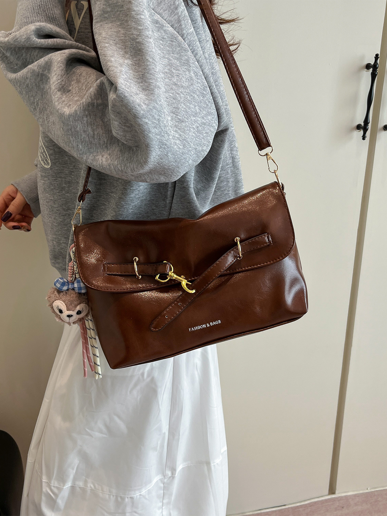 Light Luxury Dual Pouch Crossbody Bag