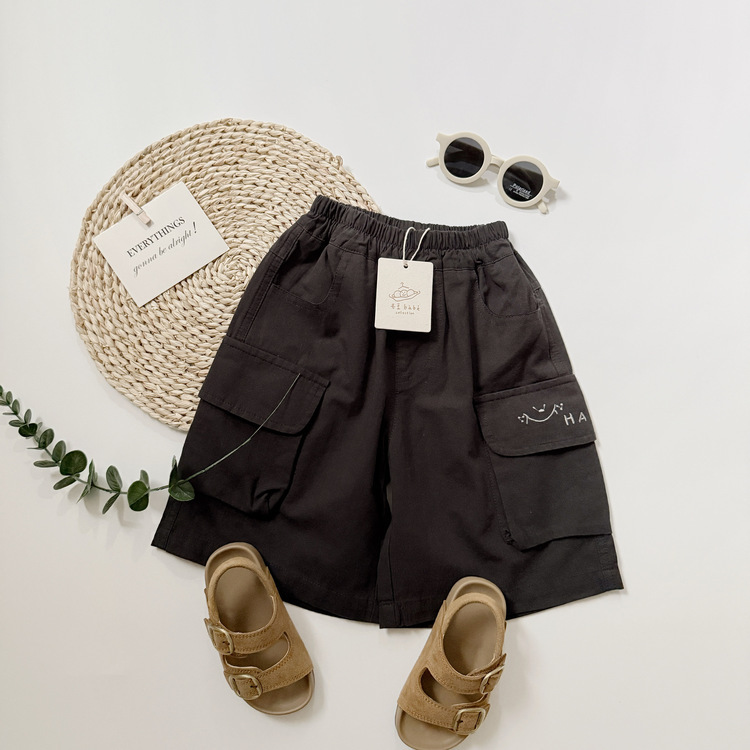 簡約工裝七分褲