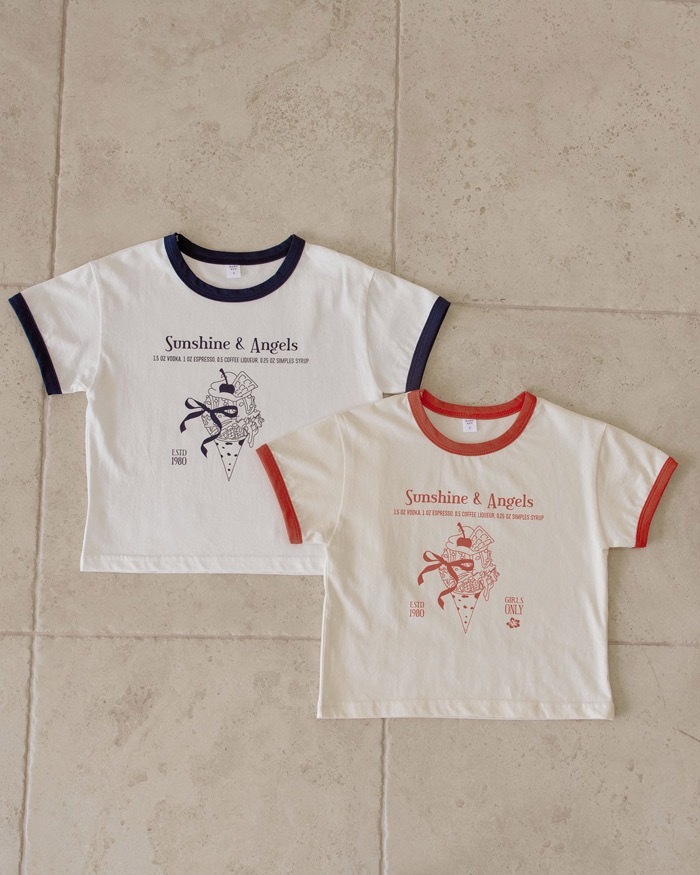 冰淇淋滾邊上衣