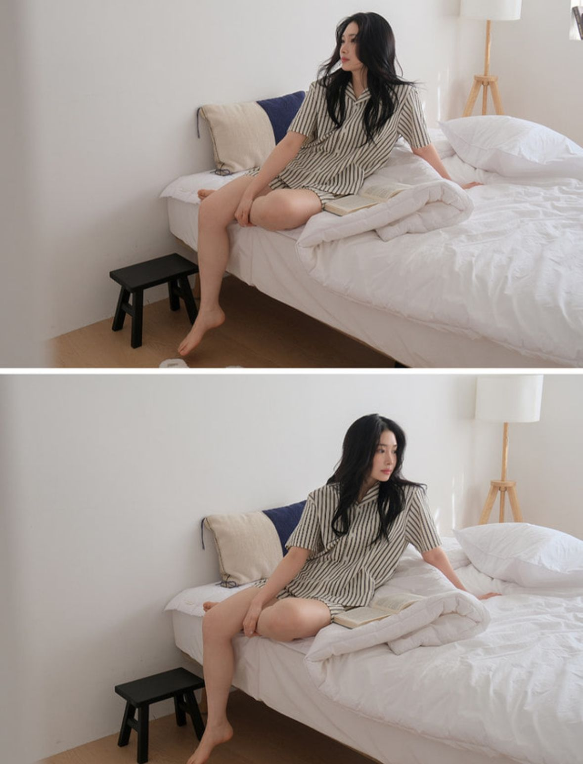 JUUNEEDU直間睡衣(深藍色)