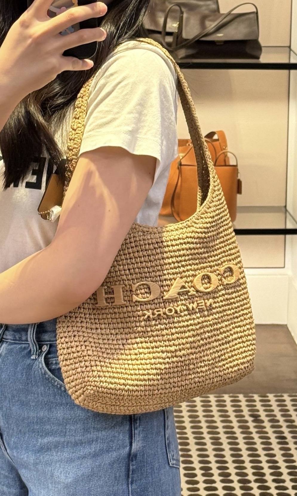 【5色入】Coach Brooklyn 28草編包