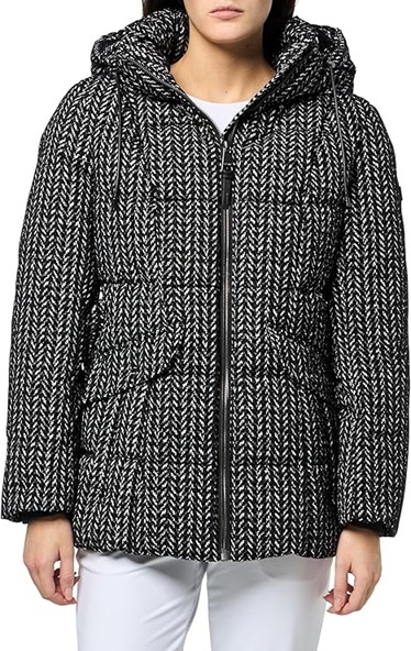 [S] DKNY HPT COTTON TOUCH PUFFER WITH HOOD AND BELT, DL5MPX11-HPT (SD1867)