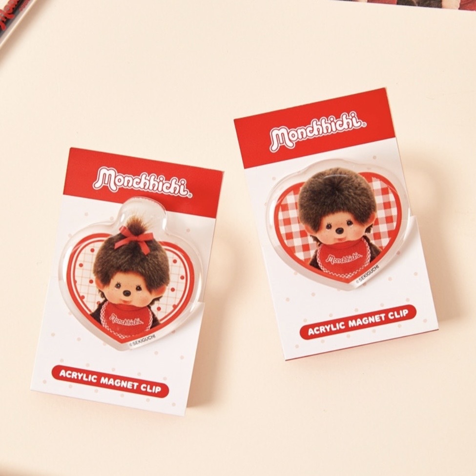 MONCHHICHI 蒙奇奇 磁吸夾子 冰箱貼 裝飾 兩款