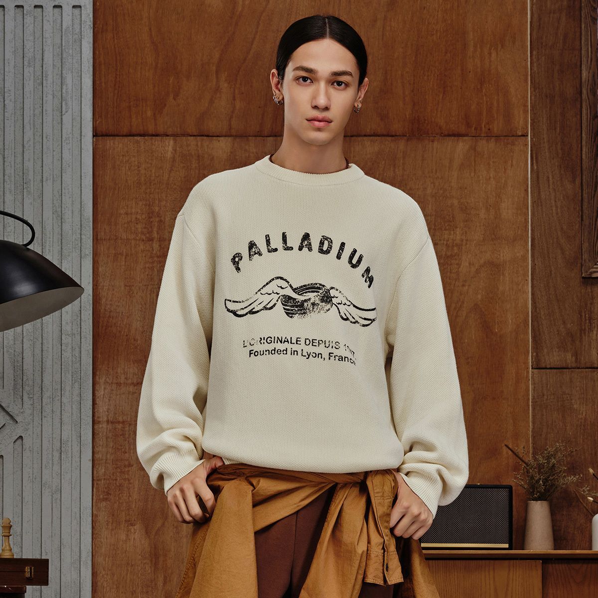 男裝 PALLADIUM LOGO 全棉毛衣