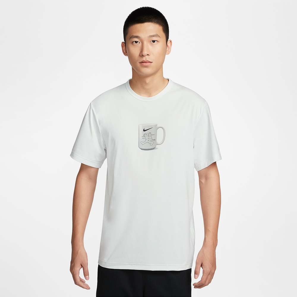 NIKE 短T DF HYVERSE TOP SS GCEL 白色 咖啡杯 運動短袖 男 IF0375-121