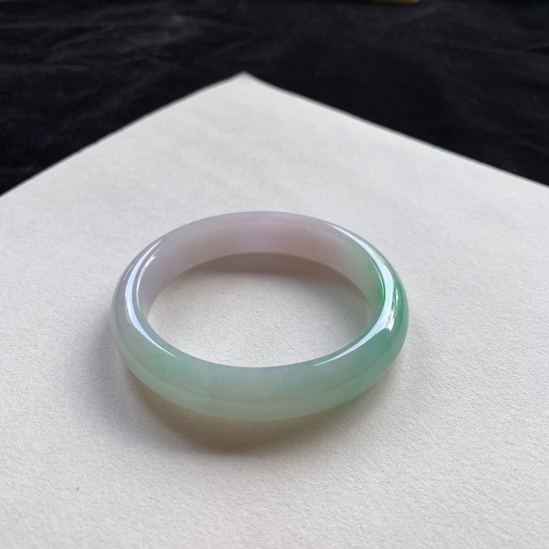陽綠翡翠貴妃手鐲,天然翡翠A玉, 緬甸玉, Jade, Jadeite