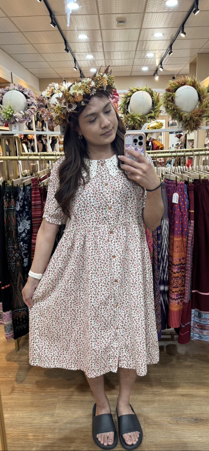 No.23復古碎花洋裝