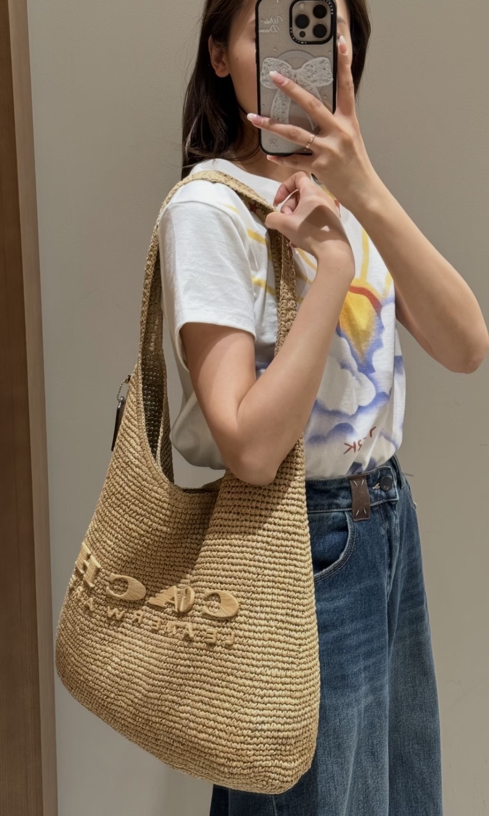 【2色入】Coach Brooklyn 39草編包