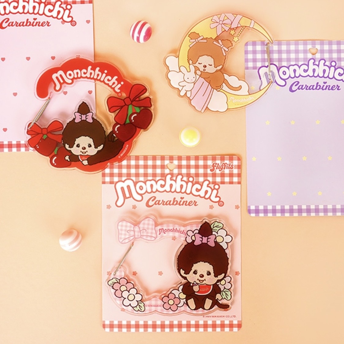 MONCHHICHI 蒙奇奇 登山扣 吊飾 扣環 裝飾 共三款