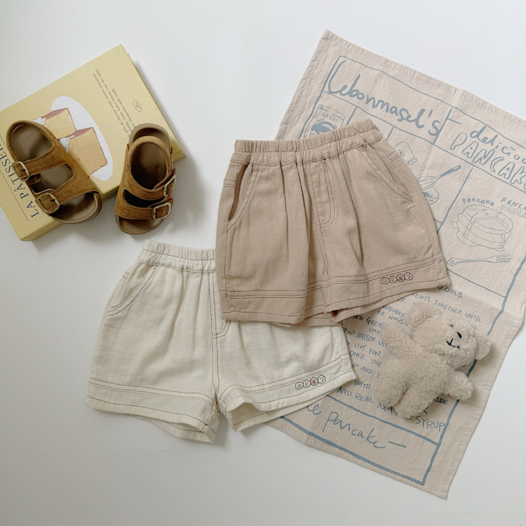 簡約車線休閒短褲