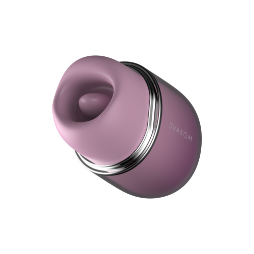 SVAKOM Klitty 挑逗舌頭連吸吮震動智能玩具 - 煙燻薰衣草色