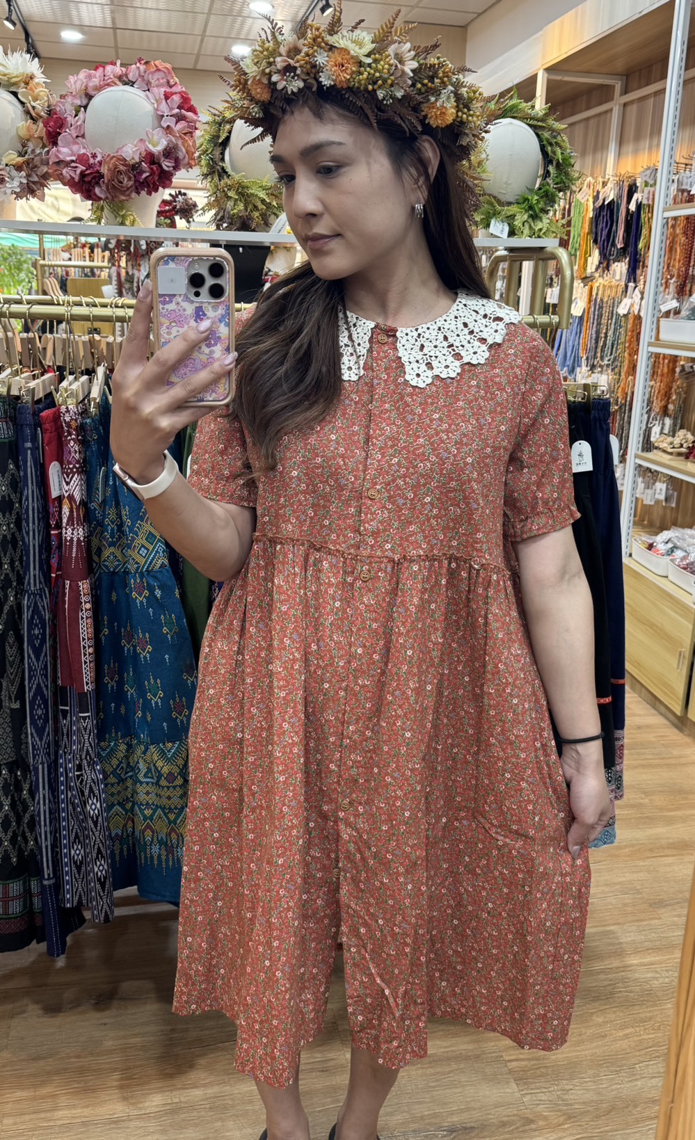 No.27復古碎花洋裝