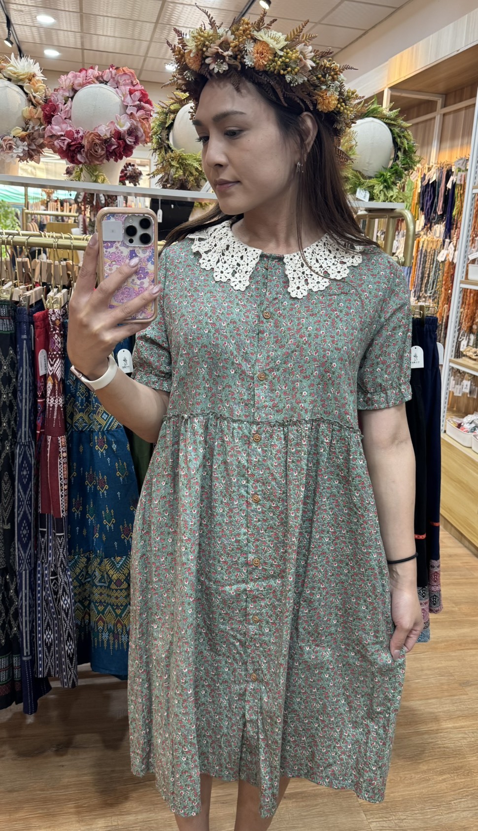 No.28復古碎花洋裝