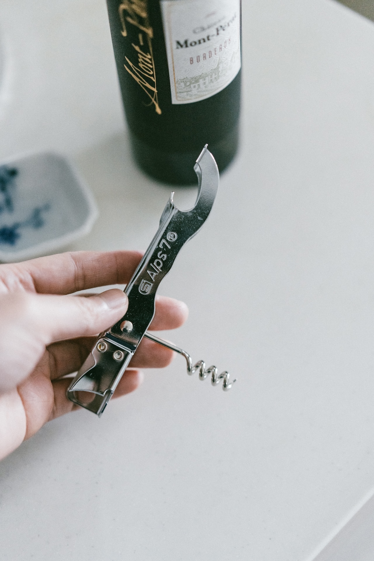 佐藤金屬 SALUS Alps Seven 日本製炭素鋼多功能三德軟木塞鑽／開罐／開瓶器（三合一開罐器）