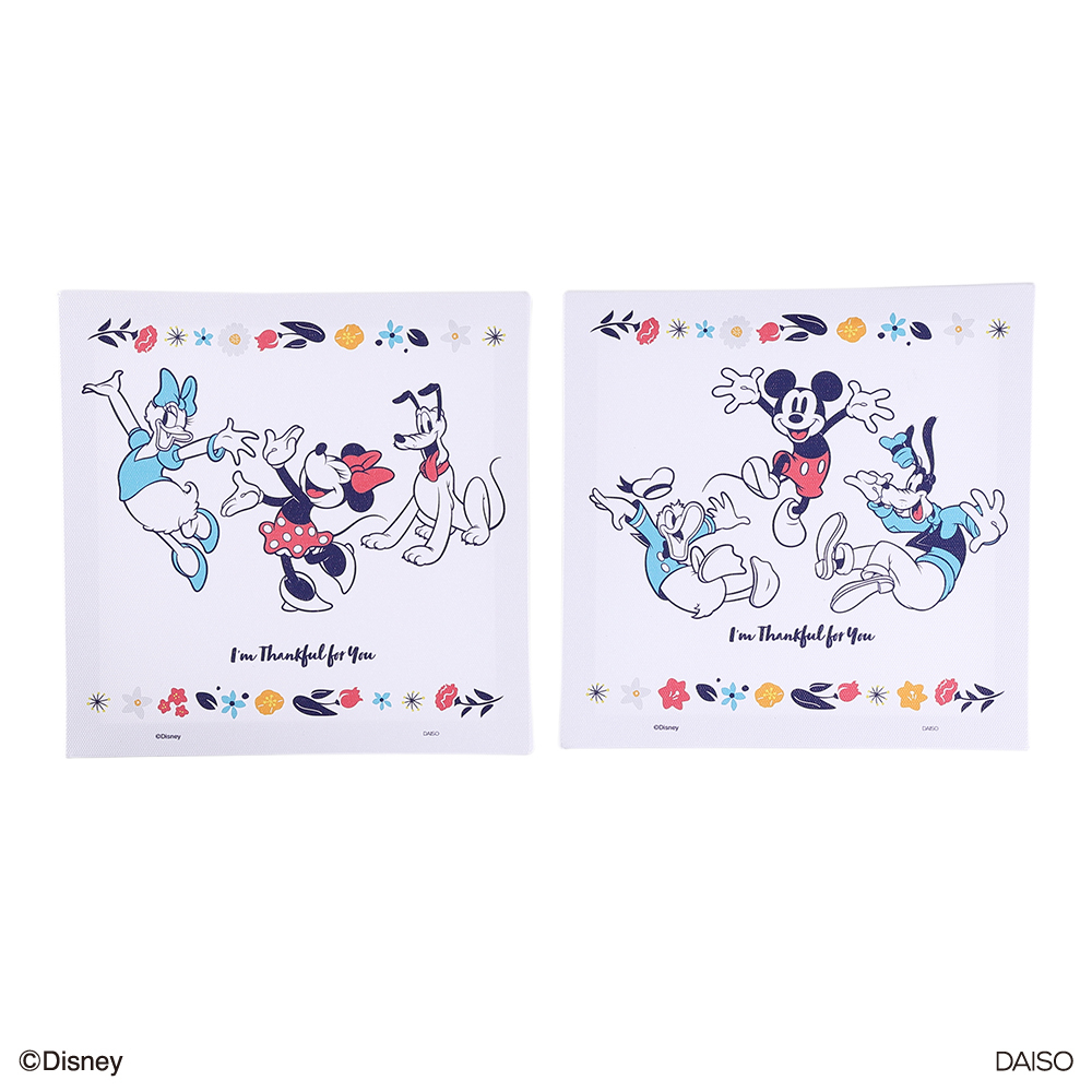 牆面裝飾板/米奇＆朋友 20×20×1.5cm