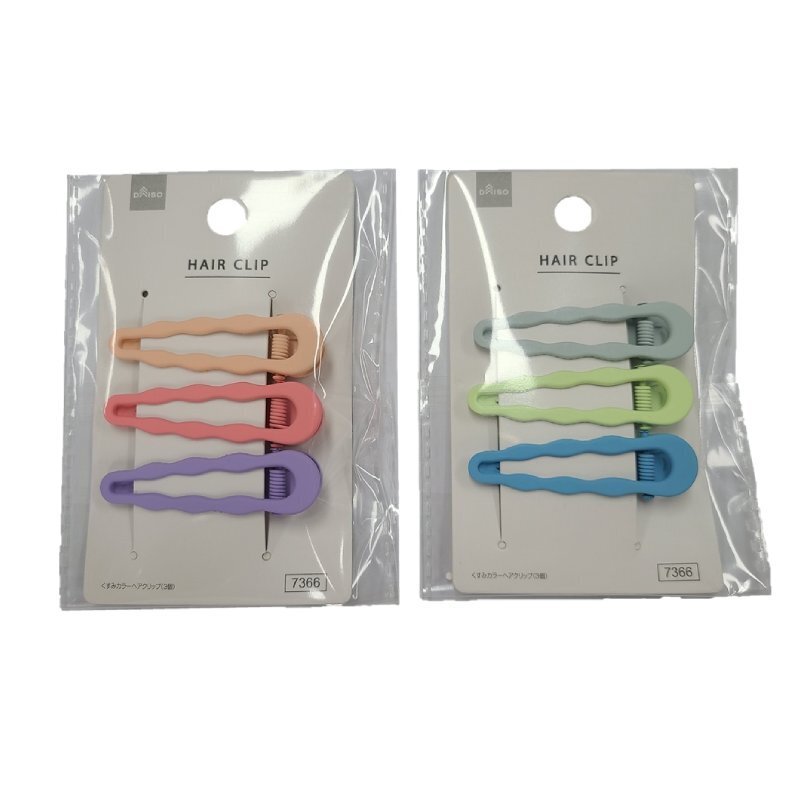 髮夾/霧感色 3入